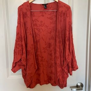 Forever 21 Floral Detailed Kimono